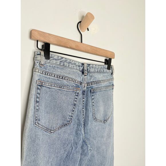 Something Navy Nina Split Hem Skinny Jeans Size 4 Casual Denim Retro Light Wash - Picture 8 of 10